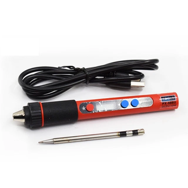 Diymore Fer à Souder Sans Fil USB Rechargeable LCD 260-420°C – 6 En 1 Avec 3 Pointes