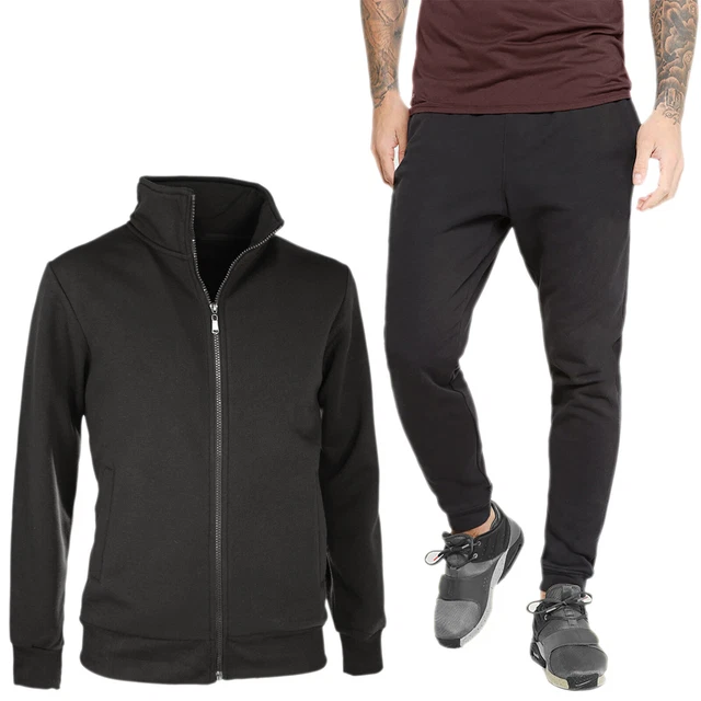 Tuta Uomo Invernale Completo Caldo Cotone Sport Maglia Felpa + Pantalone VEQUE 4