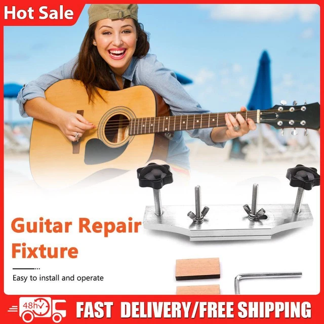 Acoustic Guitar Fixture Bonding Bridge Clamp Clip Stainless Steel Luthier Tools