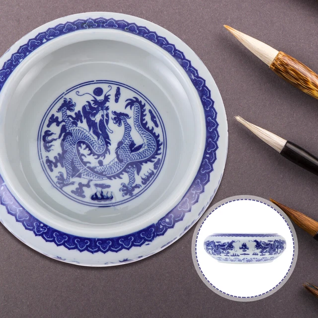 1pc Chinesische Kalligraphie Tinte Gericht Tinte Lagerung Container