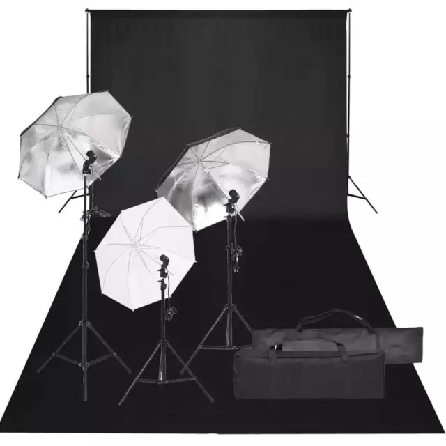 Fotostudio-Set mit Beleuchtung und Hintergrund vidaXL