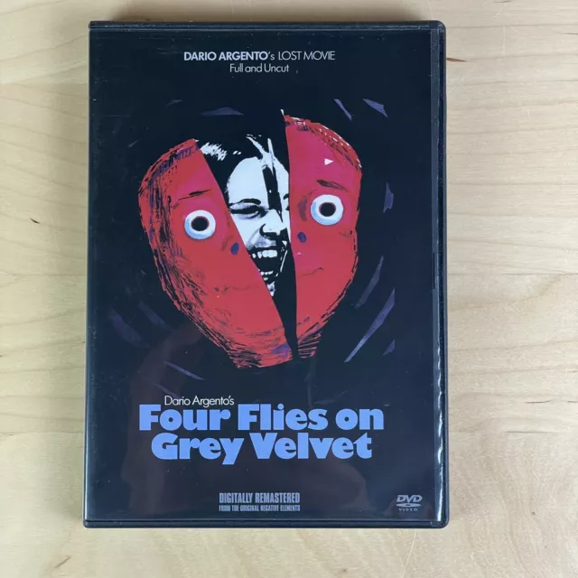 Dario Argento's Four Flies on Grey Velvet (DVD, 1971)  OOP, Horror Widescreen