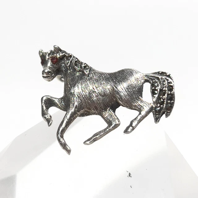 Broche Ancienne En Argent Massif 925 - Forme Sabre Cimeterre Moyen-Orient - Occasion Très Bon état