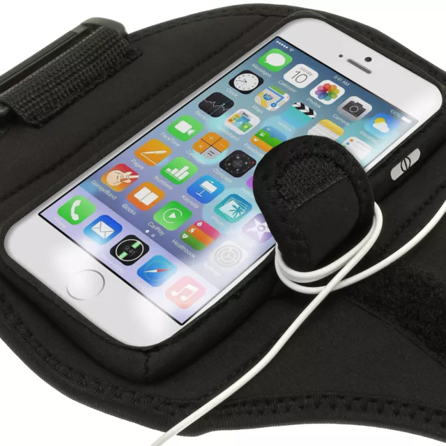 Noir Armband Sport Brassard Etui Coque pour Apple iPhone 6 & 6S 4.7" Jogging 2