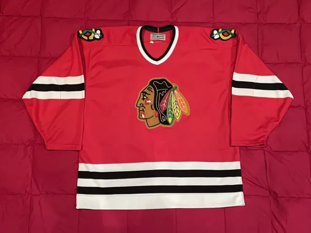 CHICAGO BLACKHAWKS AUTHENTIC CCM Ultrafil Hockey Jersey Size 52