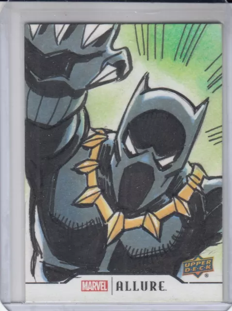 2022 Upper Deck Marvel Allure Artist Sketch Card 1/1 BLACK PANTHER/TIM SHINN