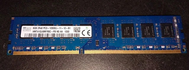 Moduli RAM 240 Pin RAM DDR3 16GB (2x8GB) 1600MHz PC3-12800 - Per Desktop, Non-ECC, Garanzia A Vita Memoria PC Compatibile - Foto 2