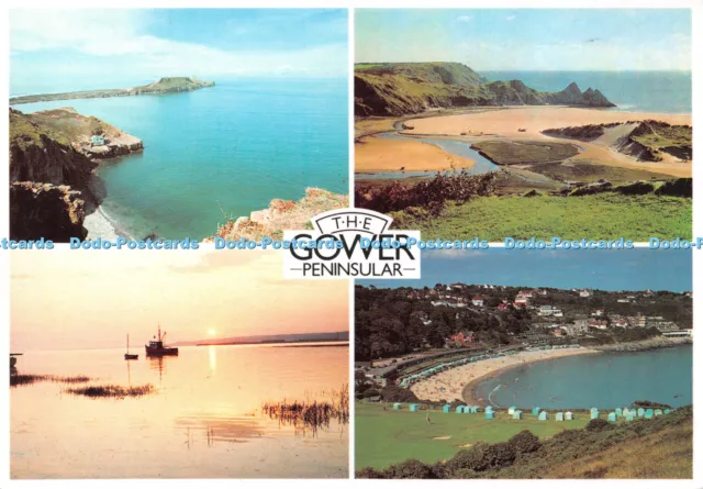 D039894 The Gower Peninsular. Worms Head. Three Cliffs Bay. Gower Wales. Masterc