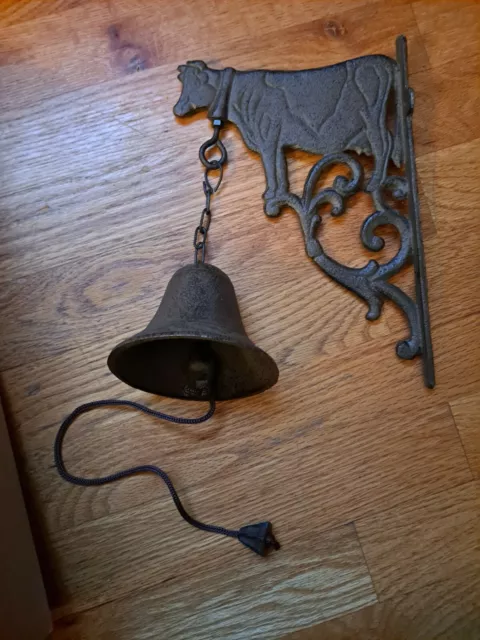 Cast Iron Cow Dinner Bell - Kitchen / Barn / Porch - Rustic / Farmhouse Decor