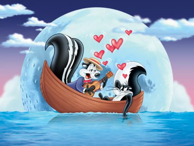 V3401 Pepe Le Pew Skunk Love Looney Tunes Art Decor WALL POSTER PRINT