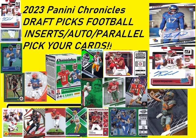2023 Panini Chronicles Draft Picks Football Inserts Paralell - Complete Your Set