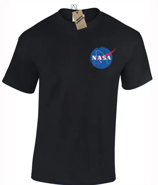 Nasa L/B Vintage Logo Mens T Shirt Space Astronaut Agency Cosmonaut Cool Design