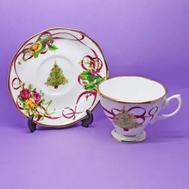 Brand New, Royal Albert Cup & Saucer, Old Country Roses, 'Christmas Tree' New