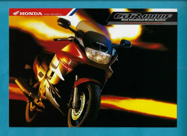 Honda Cbr1000F Motorcycle 4 Page Brochure