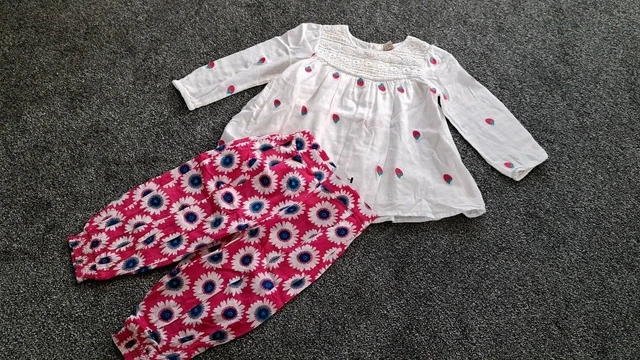 Pacchetto estivo per ragazze - Set pantaloni e camicetta all'uncinetto età 2-3 anni