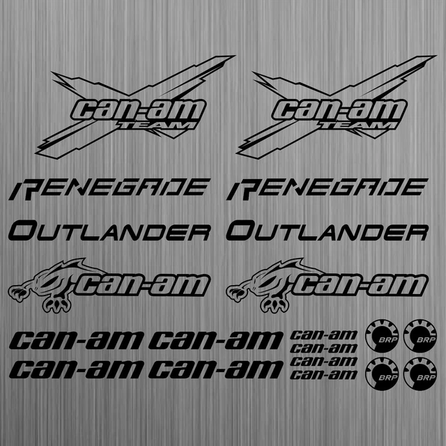 Autocollants Can-Am Pour Quad Ou ATV - Lot De 2 Décalques - Neuf Sous Emballage