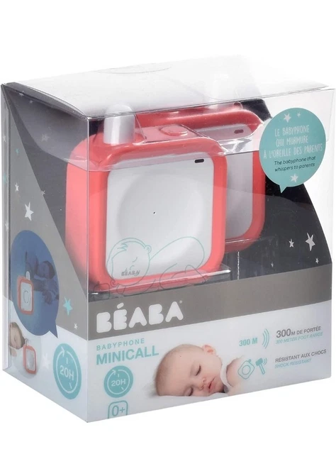 Beaba Minicall Audio Babyphone korallenrosa 300 m Radius