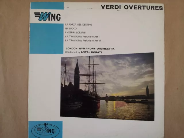 LP VERDI OUVERTURES London Symphony Orchestra Anatal Dorati WL1048