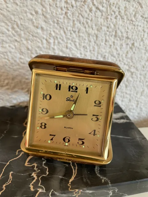 vintage Reisewecker Wecker traveler watch clock : Starlet Alarm Japan 2