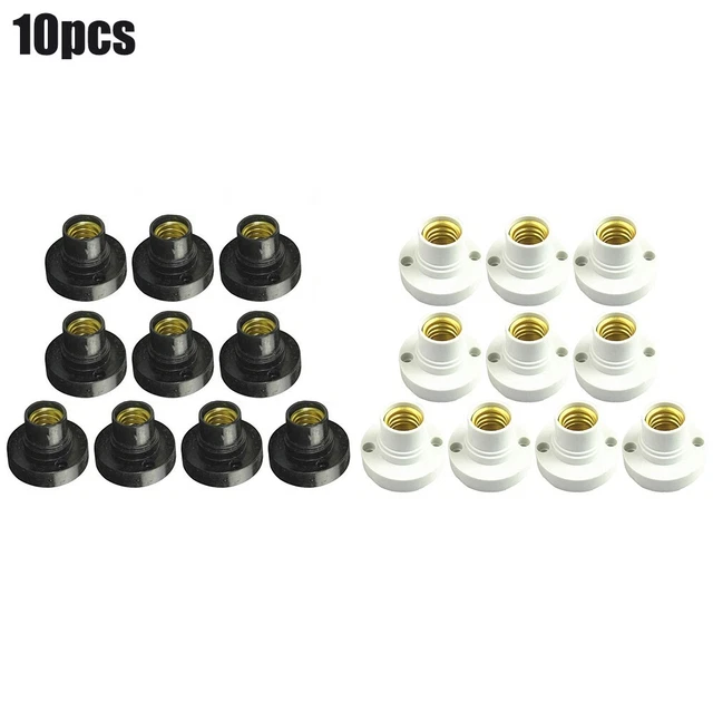 Durable E14 Light Bulb Holder Base Fitting Adapter Black LED Bulb Converter