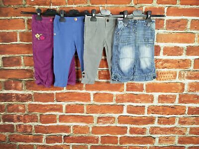 Baby Girls Bundle Age 12-18 Months Zara Next M&S Trousers Set Jeans Cords 86Cm