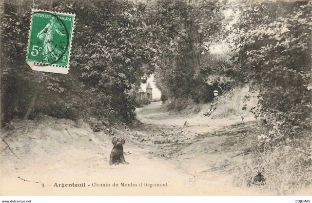 95 - ARGENTEUIL - S01290 - Chemin du Moulin d'Orgemont - L1