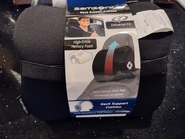 Samsonite  Neck Pillow SA5242 Memory Foam Universal Fit Helps Relieve Neck Pain 2