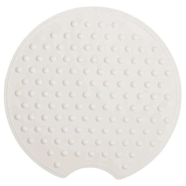 Sealskin Tappetino da Bagno Antiscivolo Rotondo 55 cm Bianco
