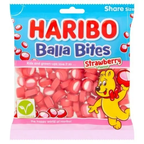 2 X HARIBO - Pico balla bites ~ Limited edition Strawberry ~ 140g Bags  £6.99 - PicClick UK