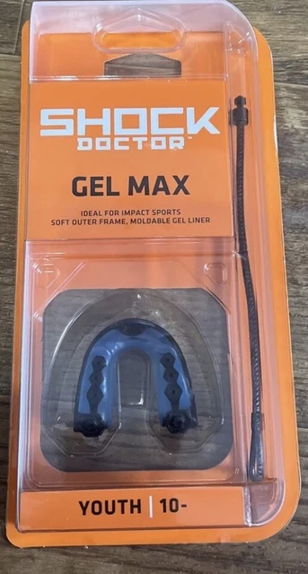 Shock Doctor Gel Max Mouthguard Youth Gum Piece Mouth Guard