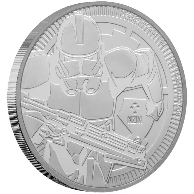 1 Oz Unze Silber Niue 2 Dollar Star Wars Clone Trooper STORMTROOPER 2019 silver