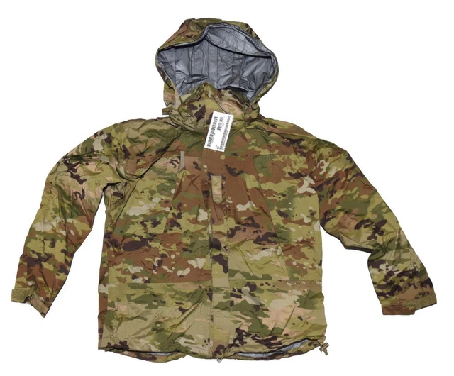 US Army ECWCS L6 Multicam OCP Extreme Cold Wet Weather Rain Jacket - SMALL SHORT