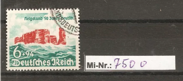 Deutsches Reich Mi-Nr.: 750 Helgoland 1940 sauber gestempelter Wert