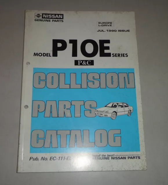 Catalogue des Pièces / Rechange List / Collision De Nissan Primera P10E -