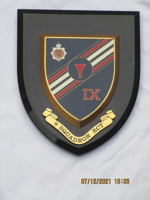 COAT OF ARMS: 9 Squadron Rct, Royal Corps Of Transport, Bielefeld, Wall ...