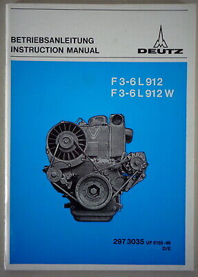 DEUTZ Mode D 'em Ploi Manuel Deutz Radschlepper D40 avec Moteur F3L 712 