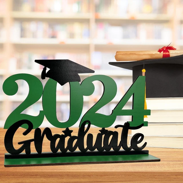 2024 GRADUATION DECORATIONS Graduate Table Wooden Centerpieces Sign
