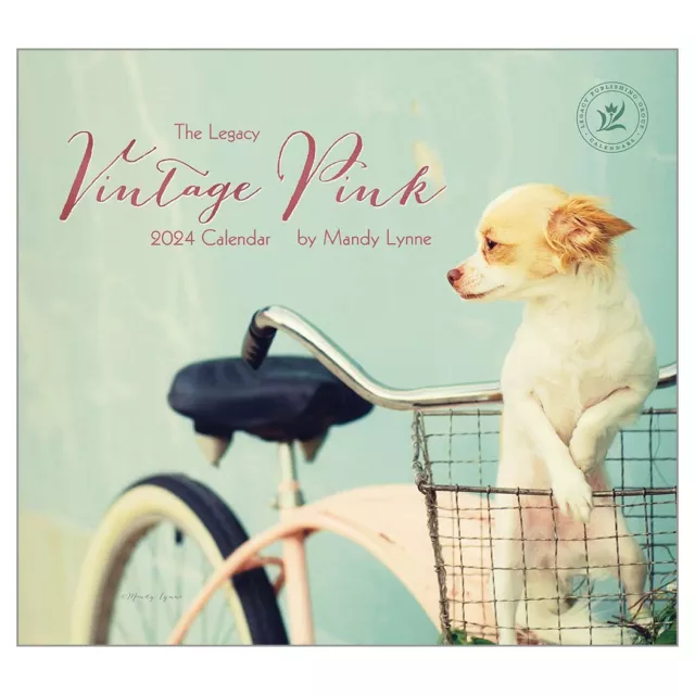 LEGACY 2024 CALENDAR Vintage Pink Fits Wall Frame Calender 26.03