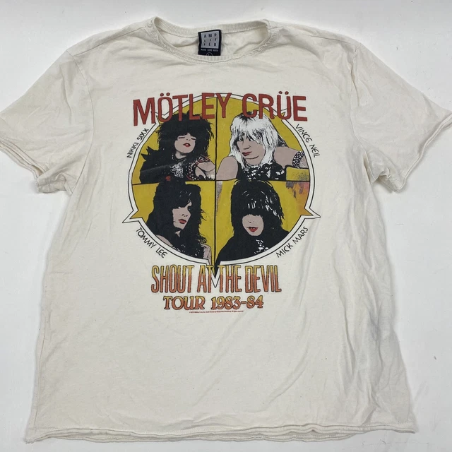 Amplified T Shirt womens large Motley Crue Shout at the devil band tee short sle Amplified T Shirt womens large Motley Crue Shout at the devil band tee short sle