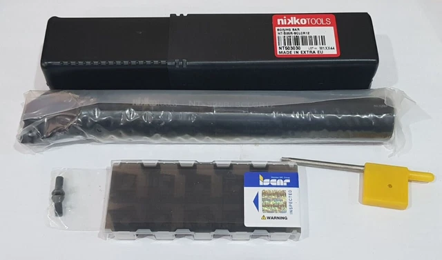 1pc NT-S25R-SCLCR12 Boring Bar NIKKOTOOLS + 10pcs CCMT 120404-SM IC8150 ISCAR