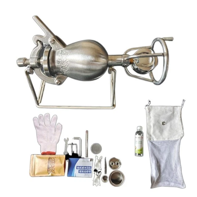 Hand-Cranked Mini Popcorn Making Machine Popcorn Puffing Machine 230ml 1 Set