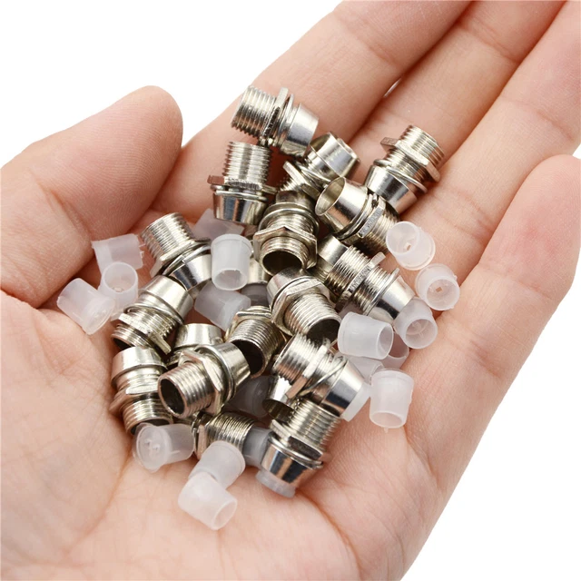Hot 20 Pcs Copper 5mm Light Emitting Diode LED Holder Mount Panel Di.zy