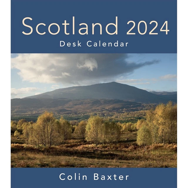 COLIN BAXTER PHOTOGRAPHY, Scotland Desk Diary 2024 Wall Calendar 20.80