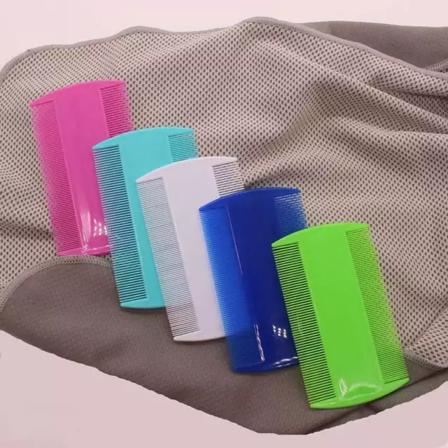 Pastel Nit Comb Pet Flea Nit Comb Head Lice Detection Double Sided Nits Kids 11