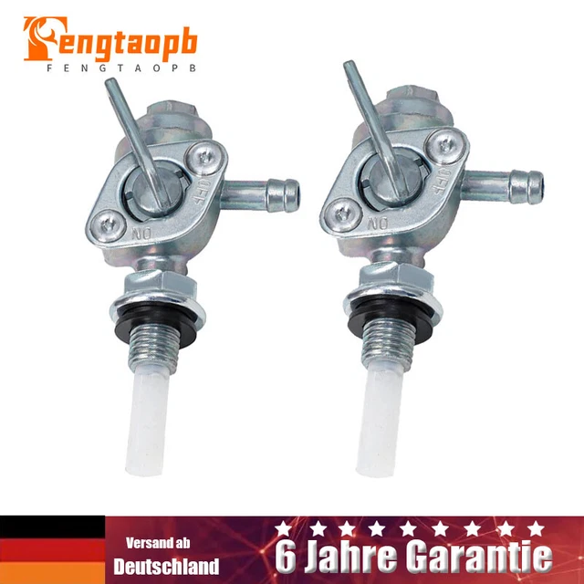 2 x serbatoio gas M10 interruttore carburante pompa valvola petcock rubinetto serbatoio olio valvola petcock