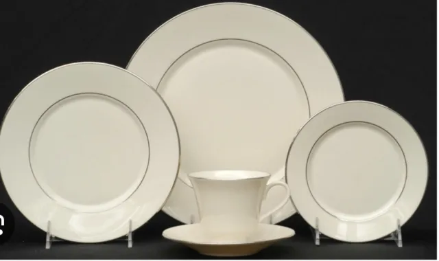 Lenox China Moonspun 5 Piece Place Setting 1st Quality (New) 6 Available