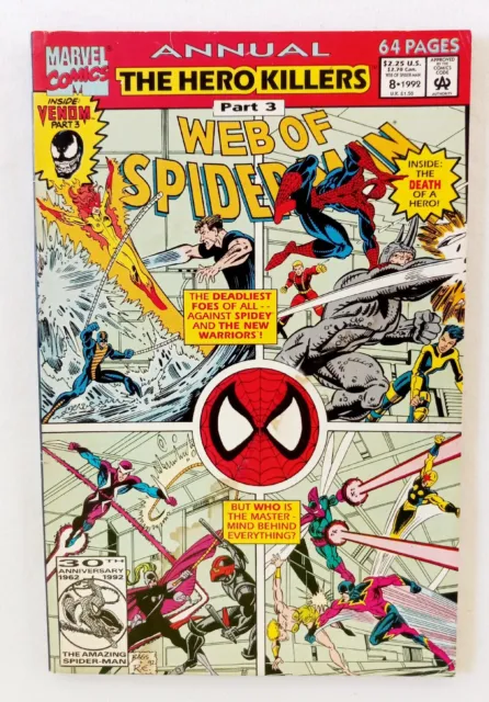 Web of Spider-Man Annual #8 - 1992 Conclusion Of First Venom Solo Story Marvel.