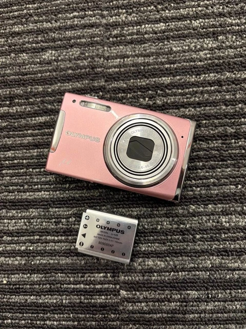 OLYMPUS Μ 1060 Pink Compact Digital Camera Tested Working Seller