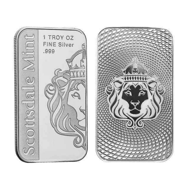 Vortex Bar 1 Troy Oz .999 Silver Bar – Scottsdale Mint – New, BACKOR Design