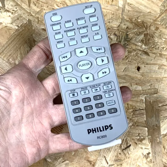 Genuine Original Philips RC800 DVD Remote Control Tested Working - for PET800